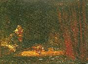 Ernst Josephson den heliga familjen, oil painting on canvas